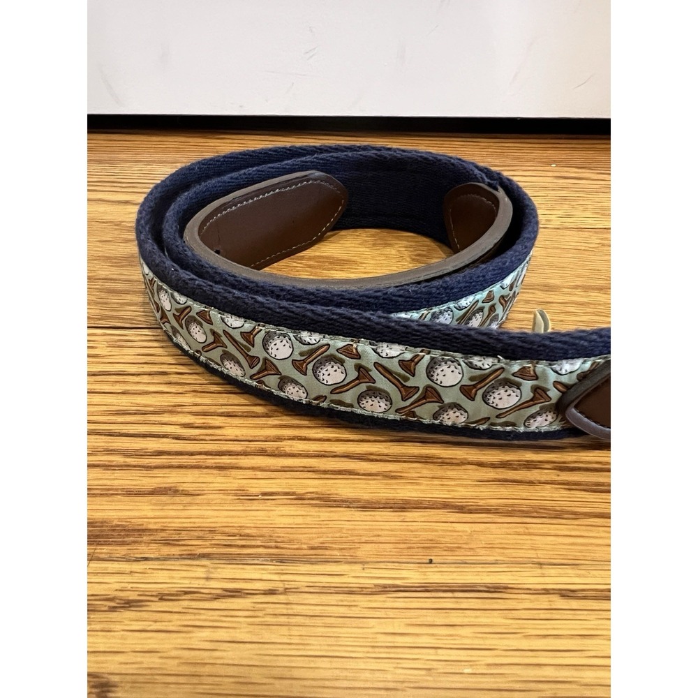 Tommy Bahama Golf Ball Belt Print Canvas Belt Size Medium 34-36